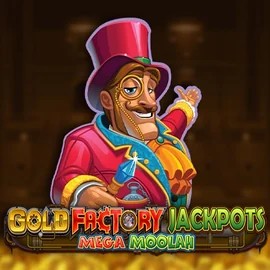 Gold Factory Jackpots Mega Moolah logo – Jackpots by Aurum Signature Studios at NeonVegas Casino