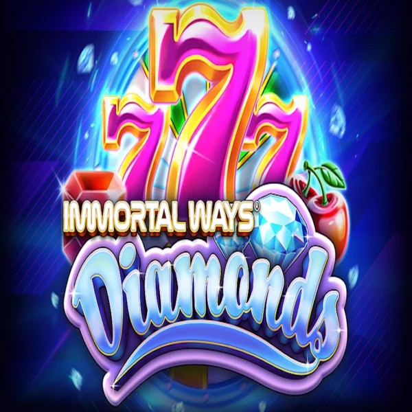 Immortal Ways Diamonds casino game by RubyPlay – featured logo at NeonVegas Casino