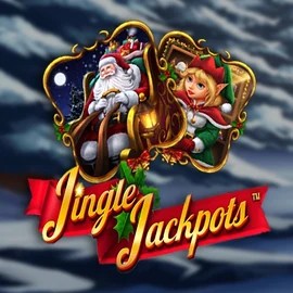 Jingle Jackpots online game logo by Dragon Gaming on neonvegascasino.eu