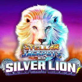 Stellar Jackpots with Silver Lion slot icon by Lightning Box Game, available at NeonVegas Casino