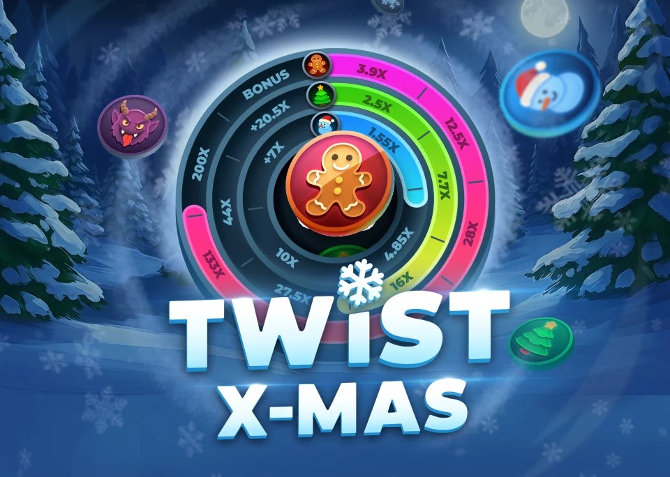 Twist X-mas slot icon by InOut, available at NeonVegas Casino